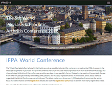Tablet Screenshot of ifpaworldconference.com